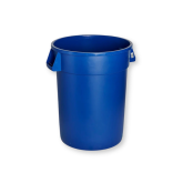 M2 Titan Plastic Receptacle - Blue, 20 Gallon Round